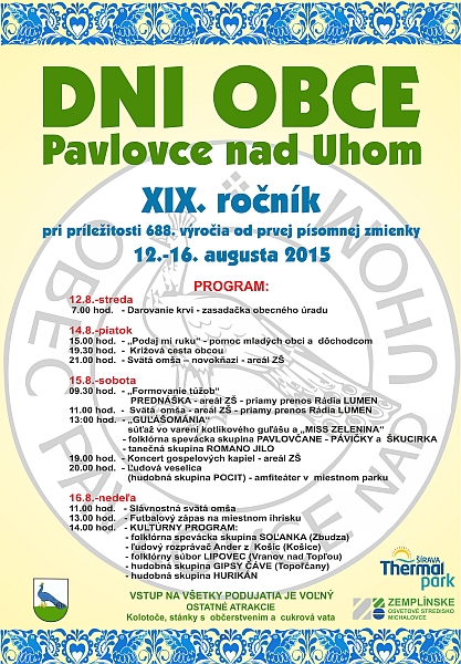 dni pavlovce 2015 s